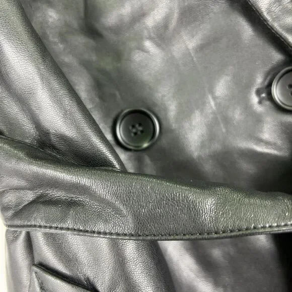 Trendyol Vegan Leather Coat - Picture 3 of 4